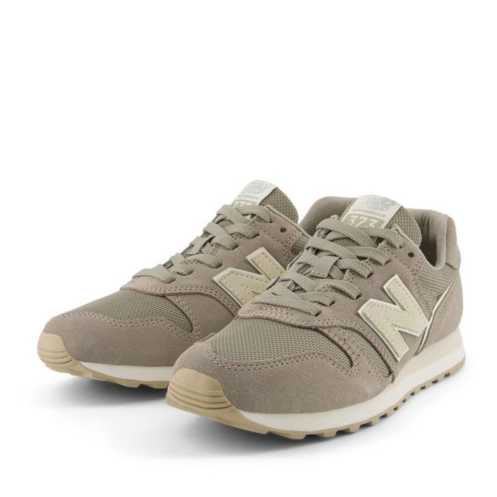 New Balance Womens/Ladies 373 Suede Cushioned Sneakers / Stone